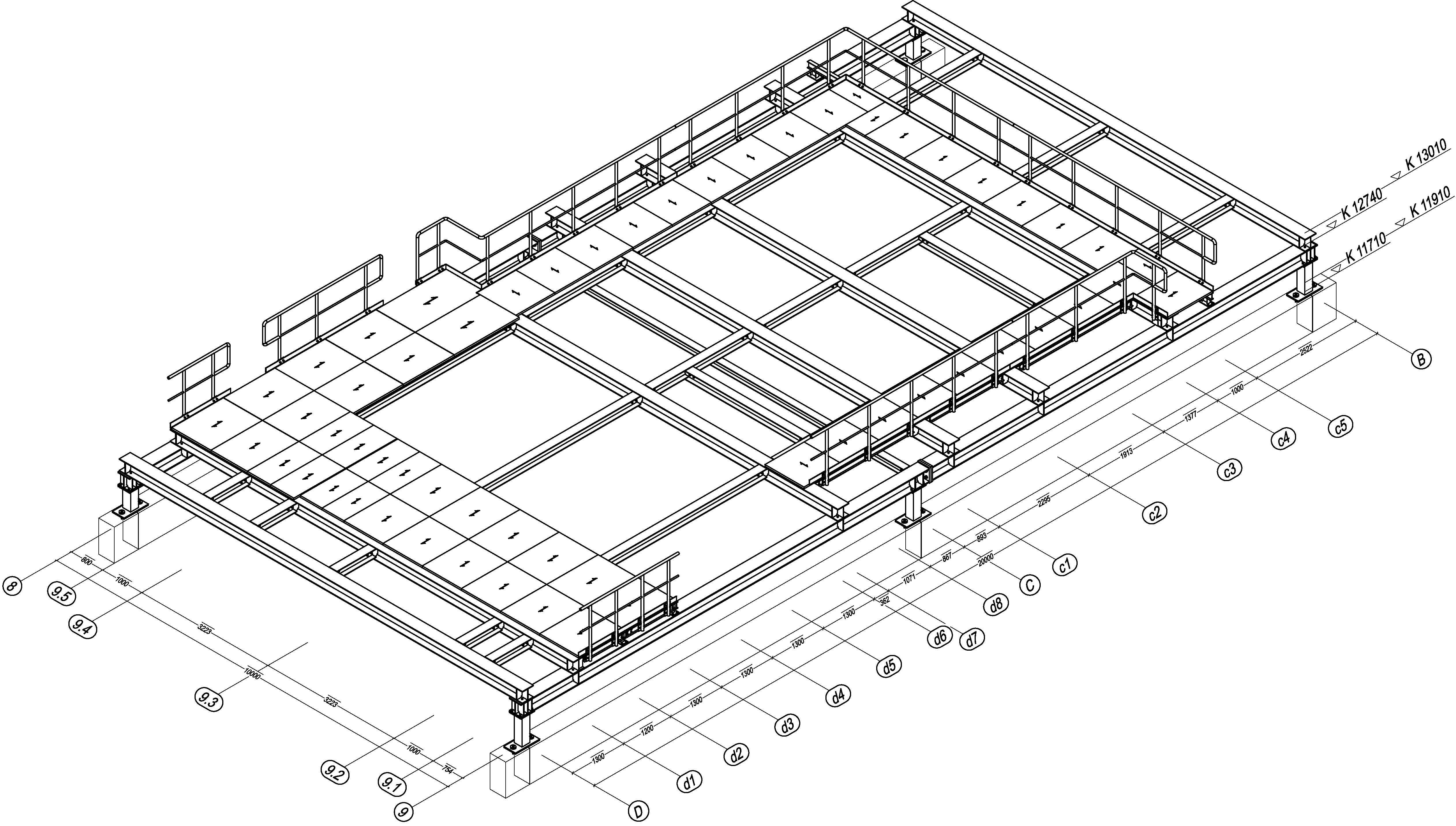 Bühne für Klimatechnik ca. 17t